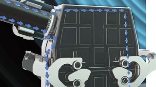 Steckverbinder wie dieser mit großen metallischen Flächen und durchgängigen elektrischen Verbindungen sorgen für eine gute Abschirmung. (Lapp)