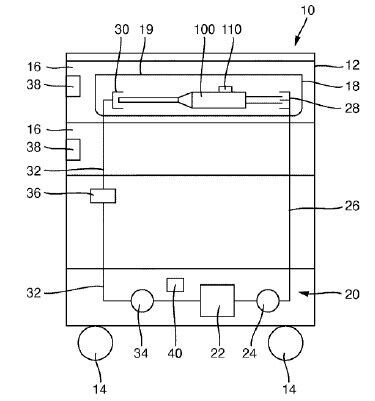 Transportwagen für chirurgische Geräte(Bild:  Olympus Winter & Ibe GmbH/DPMA)