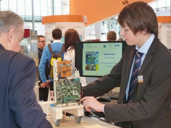 Siegerprojekt 2011: Indukload - Ladung durch Induktion und Bezahlsystem (Bild: BMBF / VDE)