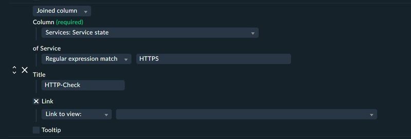 Abbildungen 16: „Joined columns“ sind simple Tabellen-Joins, bekannt aus der Datenbankwelt. (Bild: Lang | Checkmk)