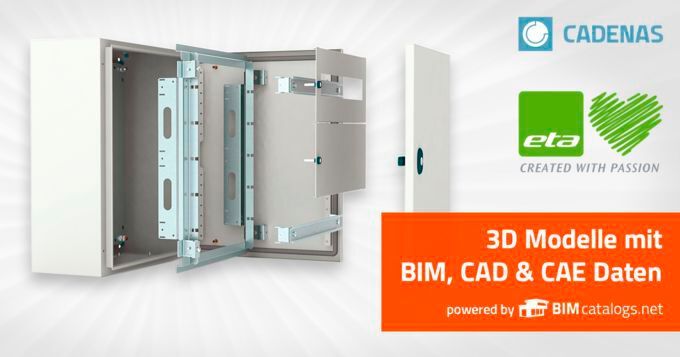 3D-Modelle von ETA-Schaltschränken sind jetzt auf den Cadenas-Downloadportalen verfügbar. (Bild: Cadenas)