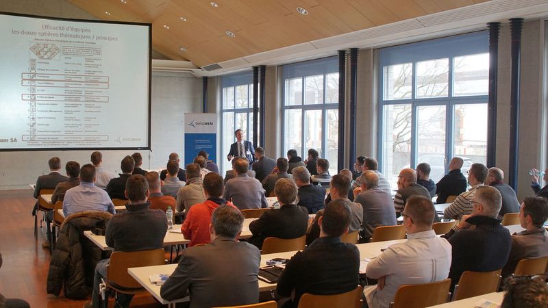 12 ème séminaire d'usinage de Swissmem à la Marive d'Yverdon-les-Bains le 19 janvier 2017. (Swissmem)