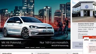 Der Zweitplatzierte des Internet Sales Awards 2017, das Autohaus Mothor, nutzt die Chat-Funktion bereits seit Längerem. (Screenshot Autohaus Mothor)