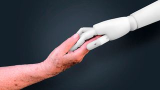 Roboter in der Altenpflege können die Fachkräfte nicht ersetzen, aber ihnen Arbeit abnehmen (© Marta – stock.adobe.com)