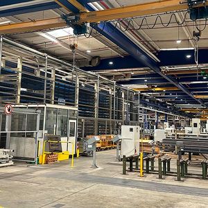 Produktionshallen des Betriebs in Neuhausen auf den Fildern, Stuttgart (Bild:  Greenfield Industrial GmbH)