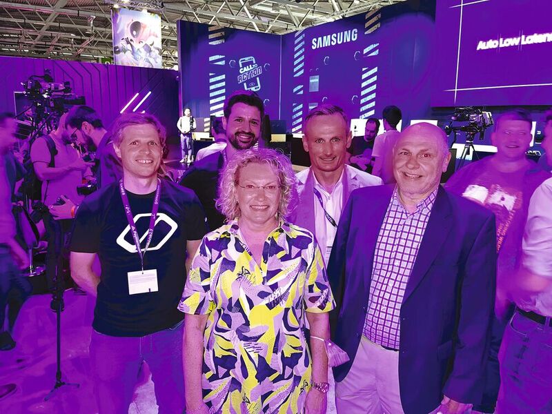 Das Samsung-Storage-Team: (v. l.) 
Mirco Lomb, Daniel Maric, Susanne Hofmann, Wojtek Rudko und Frank Kalisch (Bild: Vogel IT-Medien GmbH)