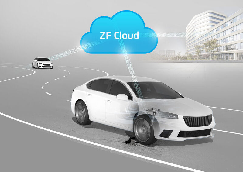 70 Prozent des Datenverkehrs in der ZF-Cloud werden aus den Sensoren von Fahrzeugen stammen und neue Funktionen ermöglichen.  (ZF)