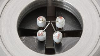 Nahaufnahme des Multispitzen-Rastertunnelmikroskops (Bild/Copyright: Forschungszentrum Jülich)
