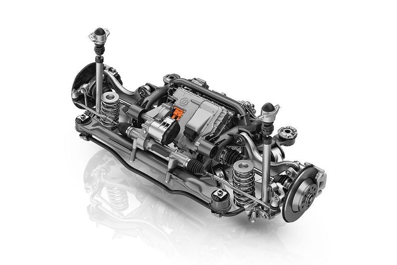 Zum ZF-Konzept Mstars gehört nicht nur der komplette elektrische Antrieb, sondern auch die Fahrwerkstechnik. (ZF)
