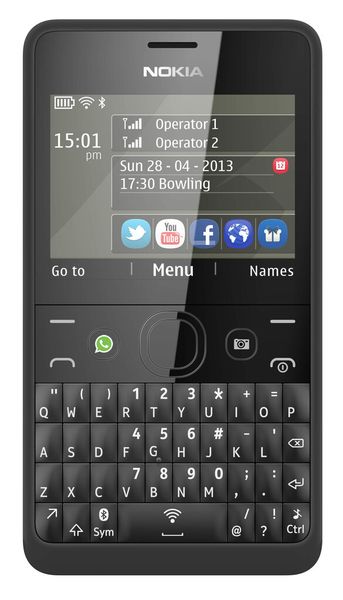 Serie 40 nennt sich die Benutzeroberfläche beim Asha 210. (Bild: Nokia)