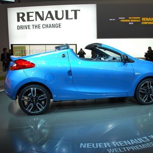 Star des Renault-Stands auf dem Genfer Automobilsalon ist das neue Cabrio Wind.