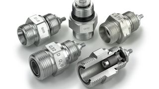 Die Rohrbruch-Sicherung ist ein durch eine Federkraft offen gehaltenes Rückschlagventil.  (Bild: Parker Ermeto)