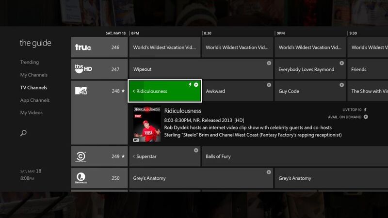 Beispiel einer Xbox One Anwendung (Microsoft)