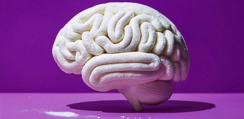 Zucker und Gehirn – eine (neuro)toxische Beziehung. Was Zucker mit Demenzprävention zu tun hat, verrät dieser Übersichtsbeitrag der Deutschen Gesellschaft für Neurologie.(Bild:  ideogram.ai / KI-generiert)