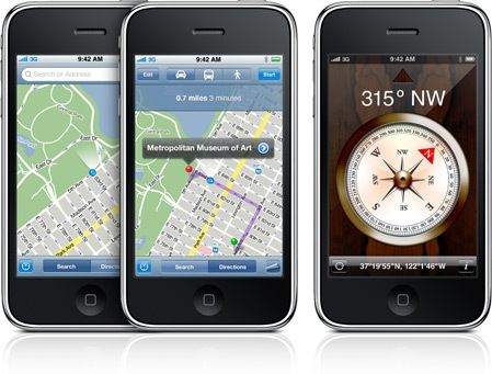 Mit einem eingebauten Kompass ist zumindest die Orientierung kein Problem. Echte Navigation wird in Kürze von Tomtom bereitgestellt. (Archiv: Vogel Business Media)
