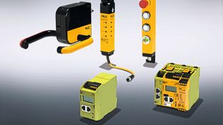 Das modulare Schutztürsystem von Pilz bietet eine flexible und individuelle Schutztürlösung mit einzelnen Komponenten passend zu den Anforderungen: vom Schutztürsensor über Türgriffmodule, Fluchtentriegelungen und einer Tasterunit bis zum Diagnosesystem und Auswertegerät. Die Lösung ermöglicht neben der Absicherung von Schutztüren auch ein Zugangsberechtigungsmanagement. (Bild: Pilz)