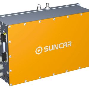 CAD-Zeichnung der DC-Schnellladeschnittstelle Megaflow1500 (Bild:  Suncar AG)