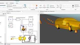 Mit Modellelementen aus der neuen Bibliothek Driving Maneuvers kann eine Fahrdynamiksimulation in Simulation X 4.0 durchgeführt werden. (ESI Group)