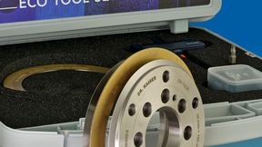 Hier blickt man auf eine Möglichkeit, mit der das Abrichten von Schleifscheiben nachhaltiger wird. Es handelt sich um das ECO-Wechselsystem von Dr. Kaiser Diamantwerkzeuge. Auf der Grindinghub 2026 wird es zu erleben sein. Vorab einige Informationen vom Aussteller ... (Bild: Dr. Kaiser Diamantwerkzeuge)