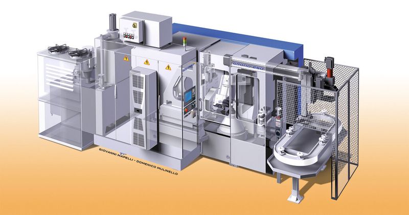 Bild 2: Exemplarische Darstellung der Komplettanlage. Die Grono 250 wird mit CNC-Technik von NUM gesteuert. (Sicmat)