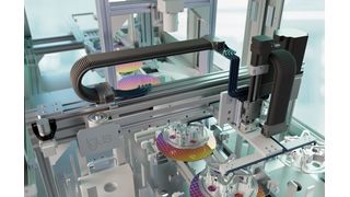 Mit der e-skin soft ESD bringt igus eine abriebfeste und ableitfähige Energiekette für Reinräume auf den Markt, die für mehr Sicherheit in der Chip- und Batteriefertigung sorgt.  (Bild: igus SE & Co. KG)