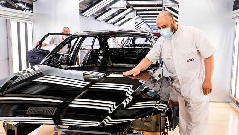 Auch bei Audi in Neckarsulm wird es Kurzarbeit geben.(Bild:  Audi)