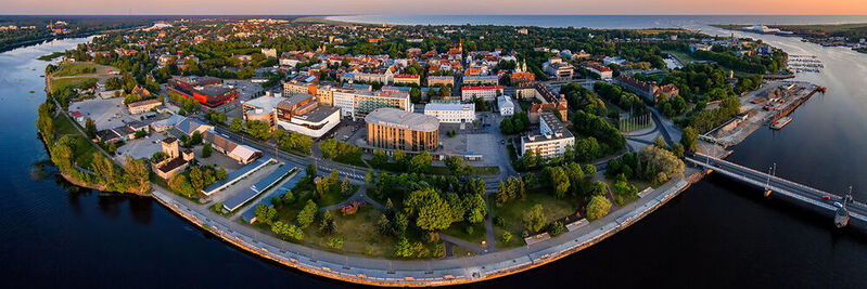 Die Hafenstadt Pärnu in Estland