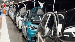 E-Auto-Montage bei Volkswagen. (Bild: Volkswagen)