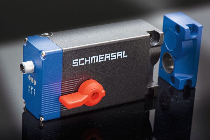 Der AZM 400 mit elektromotorischer Zuhaltung eignet sich für schwere (und angetriebene) Schutztüren. (Bild: Schmersal)