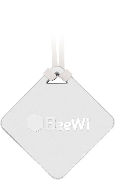 Dieser Sensor misst Temperatur und Luftfeuchtigkeit und meldet sie dem Smartphone. (Beewi)