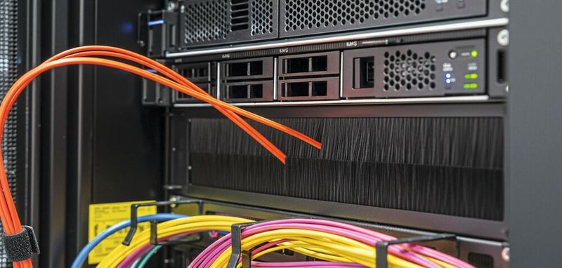 Die Mink-Rack-Brush wurde u. a. in einem Server-Rack von Stengel verbaut.(Bild:  Mink Bürsten)