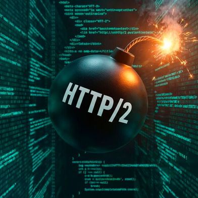 Der neu entdeckte DoS-Angriff HTTP/2 Bomb erschöpft den Webserver-Arbeitsspeicher binnen Sekunden. Für IIS, Envoy und Cloudflare Pingora fehlt bislang ein Patch. (Bild: Gemini / KI-generiert)