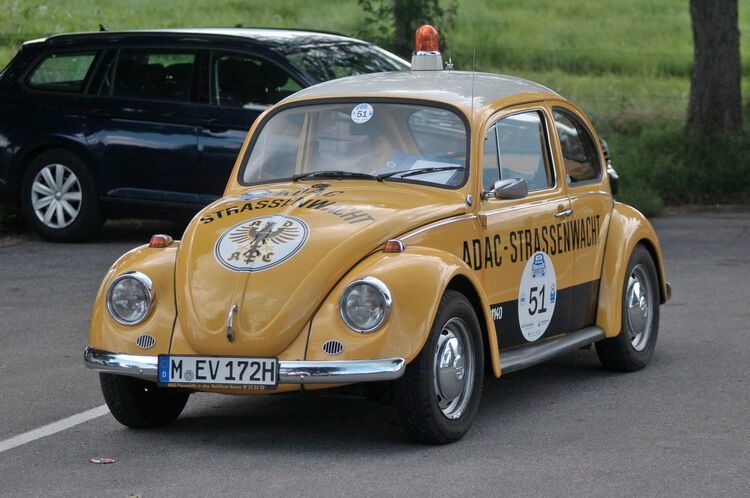 Gelber Engel: VW Käfer des ADAC (Baujahr 1972). (Zietz)