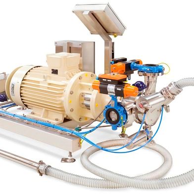 Ystral Conti-TDS, con tecnología de expansión al vacío de alto cizallamiento, para la incorporación y dispersión sin polvo de polvos en líquidos. (Imagen:Ystral)