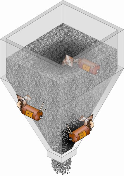 Bewährtes Verfahren: Luftkanonen aktivieren Schüttgut in Silos verschiedener Größe und Bauart.  (Bild: VSR)