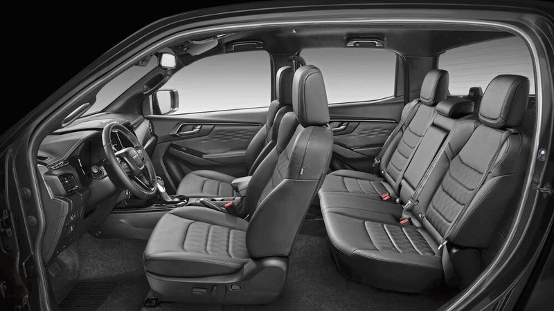 Der Innenraum ist nach Bedarf als Single- oder Doubel-Cab zu konfigurieren. (Bild: Isuzu)