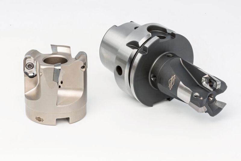 Mapal Fabrik für Präzisionswerkzeuge Dr. Kress KG – Hochvolumenbearbeitung von Aluminiumwerkstoffen: Hochwirtschaftliche Lösung bei größeren Durchmessern: Der Wendeschneidplattenfräser NeoMill-Alu-QBig steht für große Zeitspanvolumina bei geringen Schnittkräften und hohen Oberflächengüten.   (Bild: Mapal)