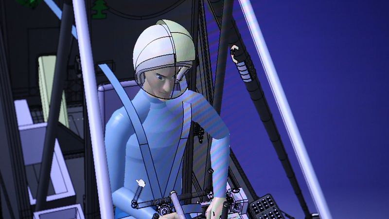 Eine der vielen Herausforderungen bei der Entwicklung hatten die Sicherheit und der Komfort der Piloten – schließlich sitzen sie fünf Tage und Nächte ununterbrochen in einem Flugzeug, das auf bis zu 8.000 Meter steigen kann – eine Flughöhe, in der Sauerstoffmangel im Gewebe potenziell tödliche Folgen hat. (Bild: Dassault Systèmes)
