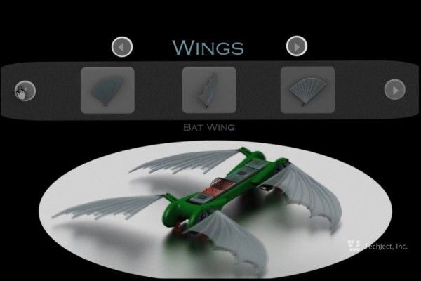 Dragonfly ist mit verschiedenen Flügelformen erhältlich (Bild: TechJect)