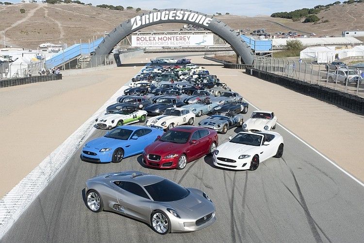 Jaguar Sportwagentreffen auf Rennstrecke Laguna Seca. (Foto: Jaguar)