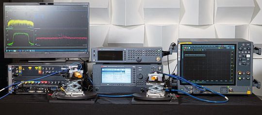 Bild 2: Der Messaufbau des Channel Soundings im D-Band.(Bild:  Keysight Technologies)