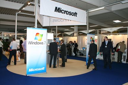Stammgast Microsoft präsentierte sein neues, mit Spannung erwartetes Betriebssystem Windows 7. (Archiv: Vogel Business Media)