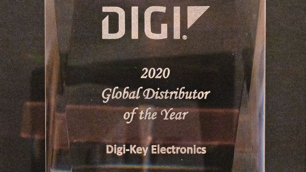 Digi-Key ist „Global Distributor of the Year 2020“ von Digi International