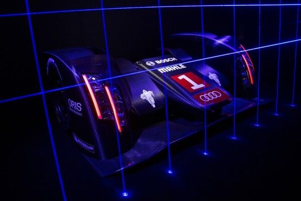 Audi R18 e-tron quattro Le Mans Matrix Beam LED Laser Scheinwerfer (Bild: Audi)