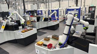 Eye-catcher in the Smithstown workshop: These four Tschudin Cube 350 machines will soon be complemented by a fifth and sixth centerless grinding machine. (Image:Smithstown Light Engineering)