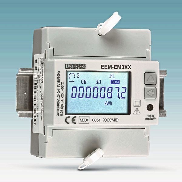 Die neuen MID-Energiezähler EMpro nehmen Strom, Spannung, Leistung und Energie auf. (Phoenix Contact)