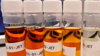 Sustainable aviation fuel components produced from the HTL of selected biomass and subsequent catalytic hydrotreating. (Daniele Castello, Aalborg University)