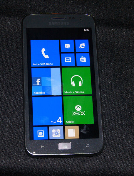 Samsungs Ativ S ist ebenfalls ein Windows Phone. (IT-BUSINESS/Heidi Schuster)
