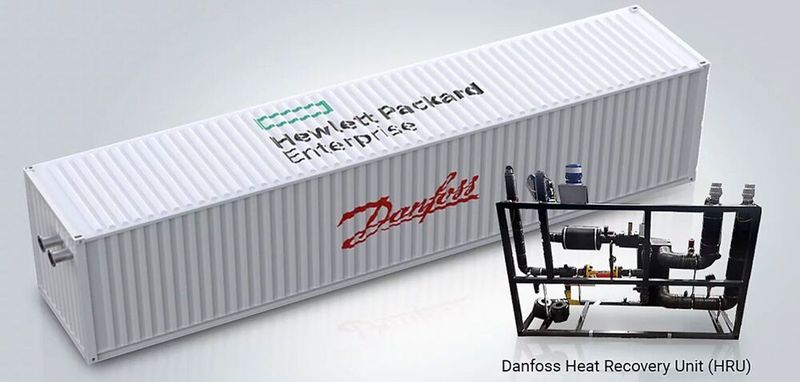 Kompakte Rechenzentren mit Flüssigkeitskühlung im Frachtcontainer – eine schnelle Möglichkeit für Unternehmen für mehr Rechenpower.(Bild:  HPE)