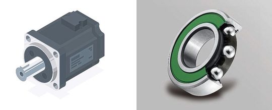 Le nouveau roulement NSK pour servomoteurs offre des performances multipliées par deux en matière d'émissions de particules par rapport aux produits conventionnels.(Source :  NSK Europe)